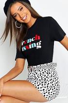 Boohoo Tall French Kissing Slogan T-shirt