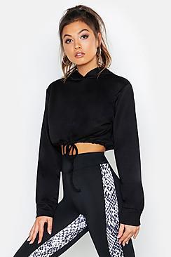 Boohoo Fit Cropped Hoodie