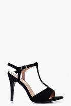 Boohoo Jenny Wide Fit T-bar Mid Heels