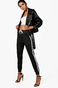 Boohoo Lorna Sports Stripe Athleisure Pant