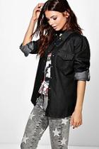 Boohoo Sinead Slim Fit Denim Shirt