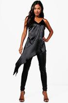 Boohoo Sarah Woven Asymmetric Cami