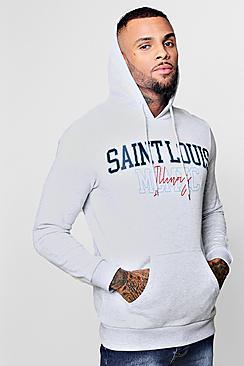 Boohoo Saint Louis Over The Head Hoodie