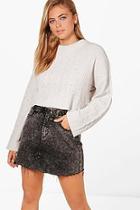Boohoo Silvia Cable Knit Crop Chenille Jumper