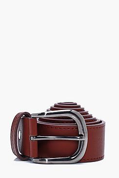 Boohoo Oxblood Faux Leather Belt