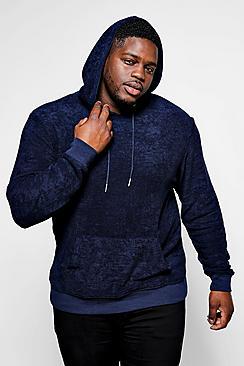 Boohoo Big And Tall Over The Head Towelling Hoodie