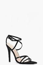 Boohoo Anna Extreme Pointed Toe Wrap Strap Heels