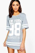 Boohoo Alice New York Stripe Dress