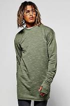 Boohoo Space Sweatshirt With Thumb Holes