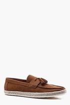 Boohoo Tassel Front Jute Loafer