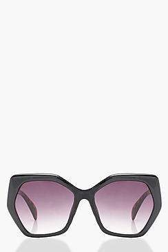 Boohoo Ivy Violet Gradient Lens Oversized Sunglasses