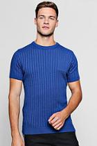 Boohoo Pocket Ribbed Knit T-shirt