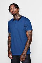 Boohoo Polo Plique With Taping