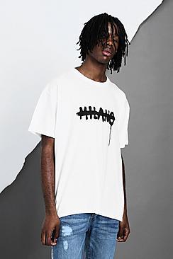Boohoo Oversized Milano Graffiti T-shirt