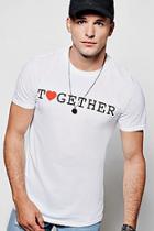Boohoo Charity Together Print Crew Neck T-shirt