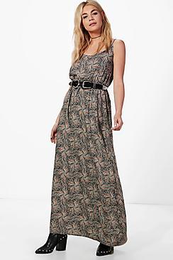 Boohoo Molly Paisley Print Maxi Dress