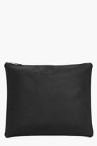 Boohoo Hope Oversize Zip Top Clutch Bag Black