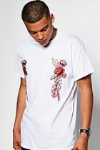 Boohoo Floral Embroidered T-shirt