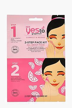 Boohoo Yes To Grapefruit  Face Scrub Kit