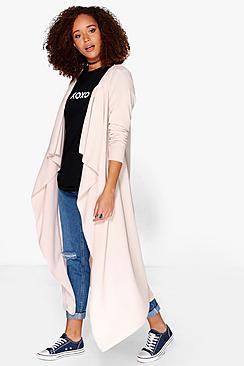 Boohoo Amanda Waterfall Longline Duster