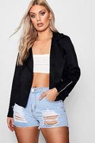 Boohoo Plus Jasmine Suede Detail Jacket