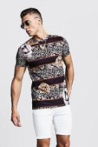 Boohoo Muscle Fit Lion Print Jersey Tee