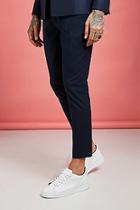 Boohoo Plain Skinny Fit Cropped Suit Trousers