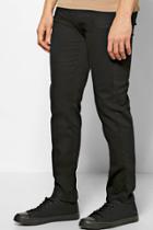 Boohoo Skinny Smart Joggers With Cuff Detail Black