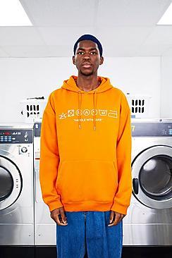 Boohoo Man Care Label Oversized Orange Hoodie