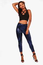 Boohoo Premium Ryha All Over Sequin Leggings