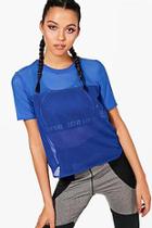 Boohoo Ivy Fit Mesh Sports T-shirt