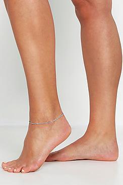 Boohoo Plus Simple Ball Chain Anklet