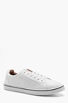 Boohoo Punched Side Pu Lace Up Plimsolls