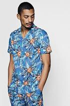 Boohoo Floral Print Short Sleeve Shirt Co-ord