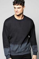 Boohoo Dip Dye Sweatshirt Black