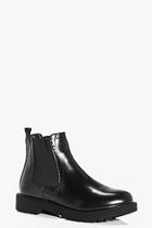 Boohoo Scarlet Patent Chelsea Boot