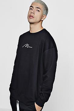 Boohoo Oversized Man Signature Sweater