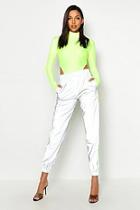 Boohoo Tall Neon Trim Reflective Joggers