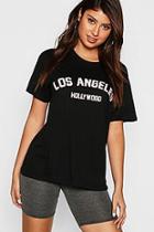 Boohoo Los Angeles Slogan T-shirt