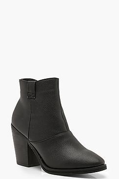 Boohoo Loop Detail Western Boots