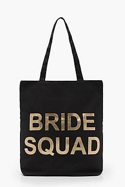 Boohoo Emma Bride Squad Shopper Bag