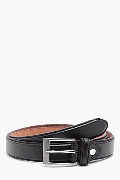 Boohoo Narrow Tumbled Pu Belt