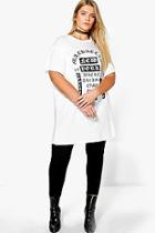 Boohoo Plus Faye Print T Shirt