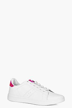 Boohoo Phoebe Colour Back Tab Trainer