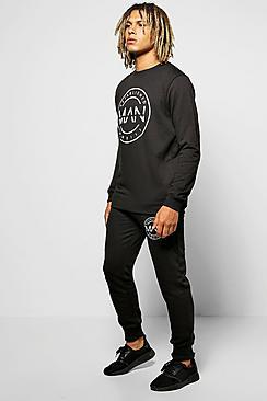 Boohoo Skinny Fit Man Sweat Tracksuit