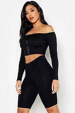Boohoo High Rise Cycling Short