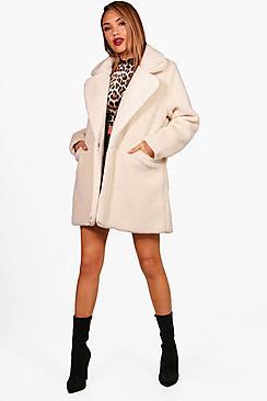 Boohoo Rosie Faux Fur Coat