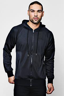 Boohoo Man Signature Mesh Tricot Hoodie