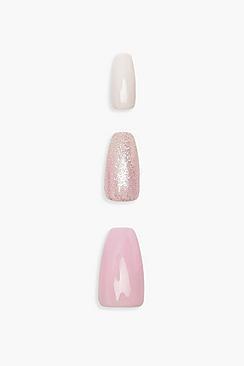 Boohoo Royal Darling Diva Coffin Nails & Glue