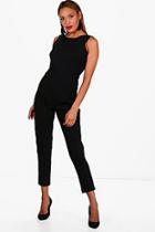 Boohoo Karina Tailored Sleeveless Jumpsuit